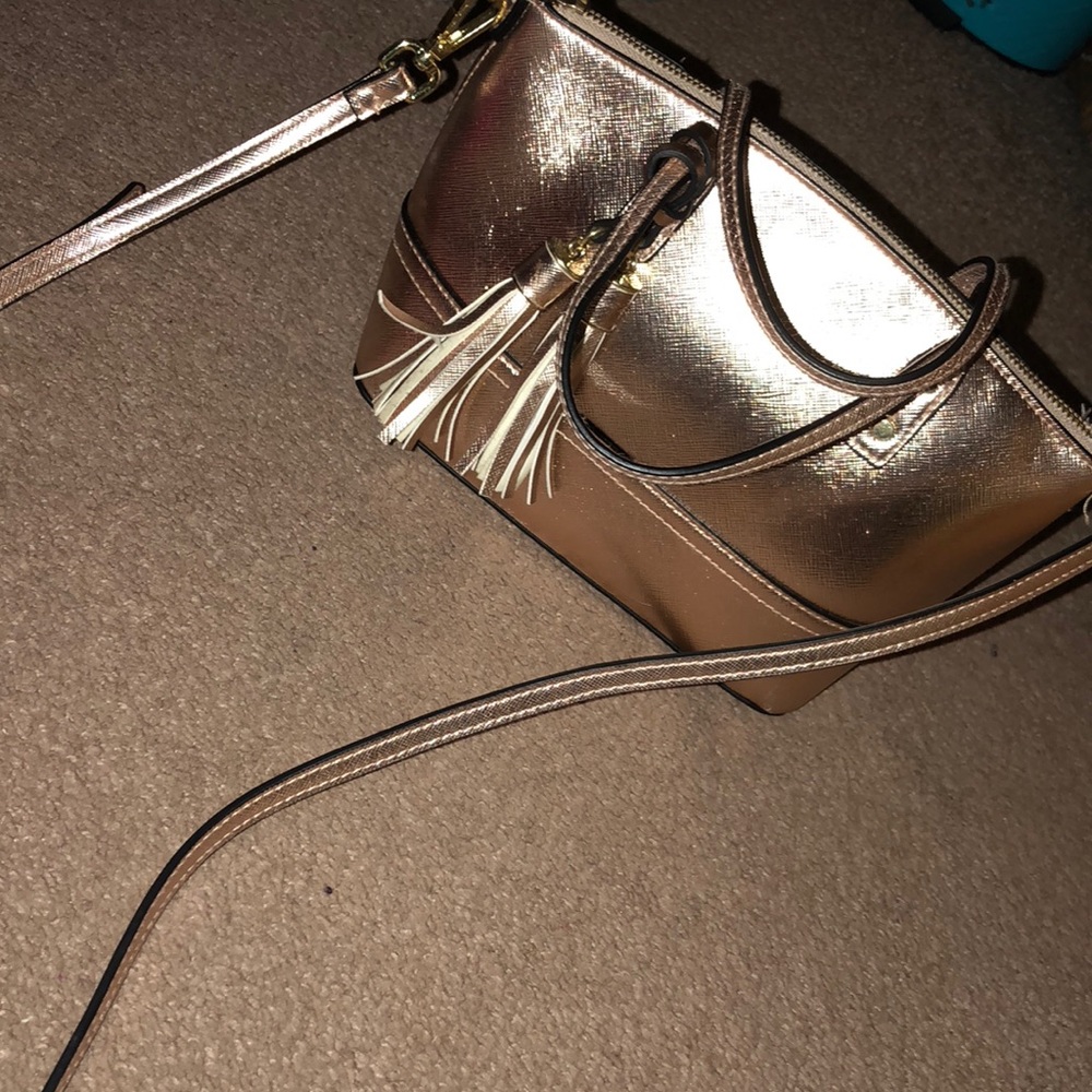 Rose gold crossbody